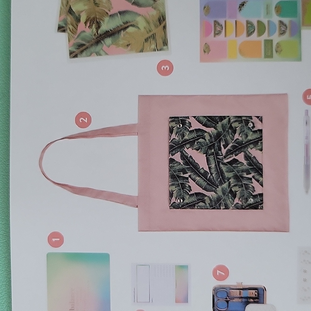 💜 Erin Condren Palm Fronds Reusable Shopping Bag